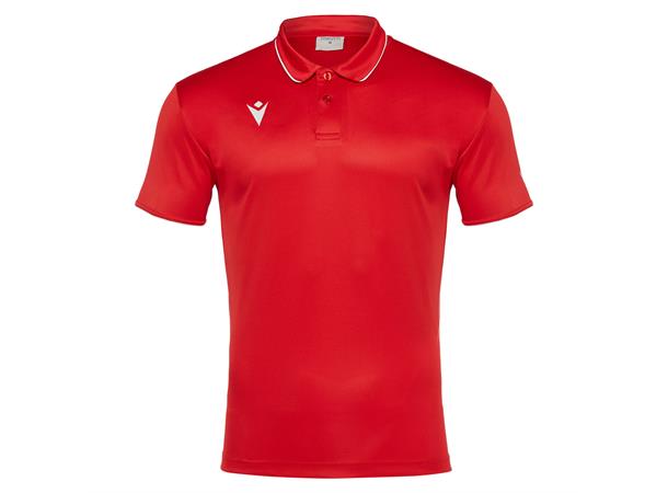 Draco Hero Polo RED/WHT 3XS Poloskjorte i elastisk stoff 