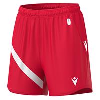 BANSHEE ECO shorts W RED/WHT M Teknisk kamp og treningsshorts - Dame